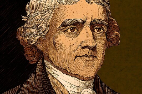 Thomas Jefferson Portrait 4K