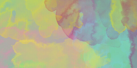 Abstract pastel colors watercolor background. Textured abstract bright watercolor stains background. Abstract artistic background print decorative art design wallpaper painting.