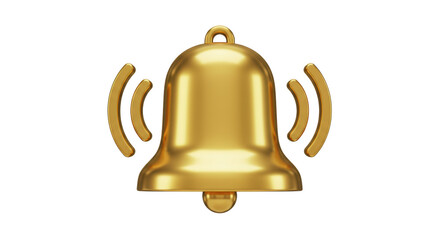 Isolated Golden Bell