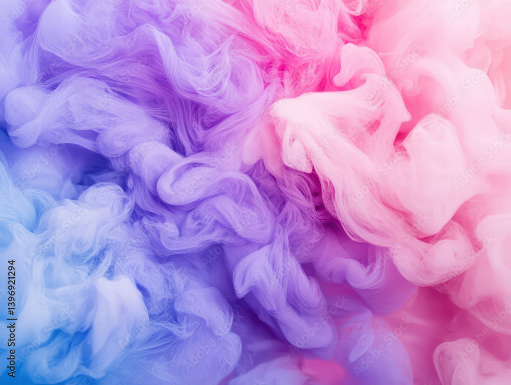 Poster abstract of colorful smoke: swirling clouds of vibrant hues in a stunning visual display. the image 