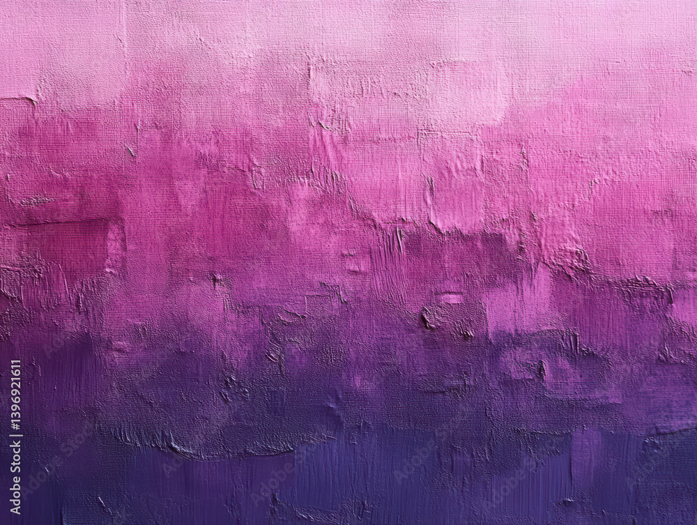 Poster vibrant purple canvas: an abstract display of artistic brushstrokes in a gradient of deep purple and
