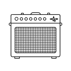 guitar amp icon, guitar amp vector illustration-simple illustration of guitar amp, perfect for guitar amp logos and icons