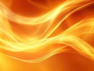 Dynamic Energy: An abstract representation of flowing energy, depicted through luminous golden and orange lines, creating a sense of motion and vitality.