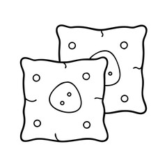 cushions icon, cushions vector illustration-simple illustration of cushions, perfect for cushions logos and icons