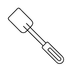 spatula icon, spatula line art - simple line art of spatula, perfect for spatula logos and icons