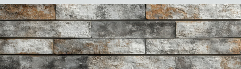 Obraz premium Weathered Brickwork Texture: Close-up view of a rough, aged brick wall, with its natural colors and textures, creating a sense of timeless durability and rustic charm.