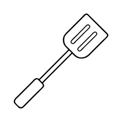 spatula icon, spatula line art - simple line art of spatula, perfect for spatula logos and icons