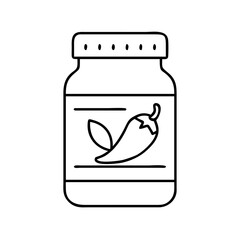spicejar icon, spicejar line art - simple line art of spicejar, perfect for spicejar logos and icons