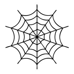 spiderweb icon, spiderweb line art - simple line art of spiderweb, perfect for spiderweb logos and icons