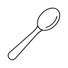 spoon icon, spoon line art - simple line art of spoon, perfect for spoon logos and icons