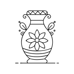 decorative vase icon, decorative vase vector illustration-simple illustration of decorative vase, perfect for decorative vase logos and icons