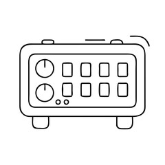 digital clock icon, digital clock vector illustration-simple illustration of digital clock, perfect for digital clock logos and icons