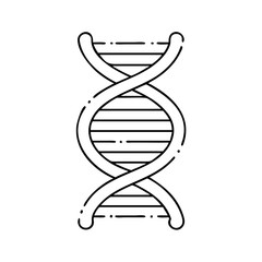 dna strand icon, dna strand vector illustration-simple illustration of dna strand, perfect for dna strand logos and icons