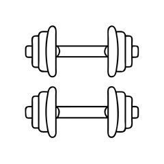 dumbbell icon, dumbbell vector illustration-simple illustration of dumbbell, perfect for dumbbell logos and icons