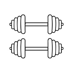 dumbbell icon, dumbbell vector illustration-simple illustration of dumbbell, perfect for dumbbell logos and icons