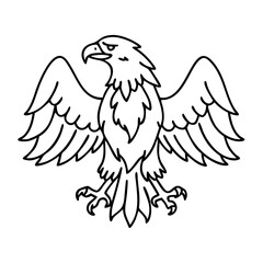 eagle icon, eagle vector illustration-simple illustration of eagle, perfect for eagle logos and icons
