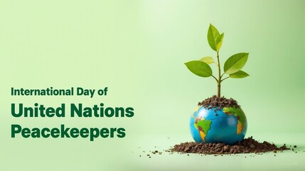 Celebrating International Day of United Nations Peacekeepers with a symbol of hope and sustainability