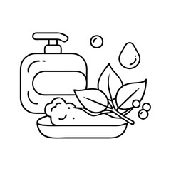 eco friendly soap icon, eco friendly soap vector illustration-simple illustration of eco friendly soap, perfect for eco friendly soap logos and icons