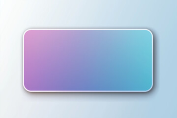  Large Rectangular Card with Rounded Corners – Blue and Purple Gradient Background, White Border, Blank Center for Text or Images, Smooth Color Transition, Vector Design for Social Media and UI