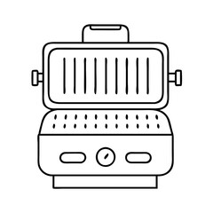 electric grill icon, electric grill vector illustration-simple illustration of electric grill, perfect for electric grill logos and icons