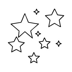 Obraz premium stars icon, stars line art - simple line art of stars, perfect for stars logos and icons