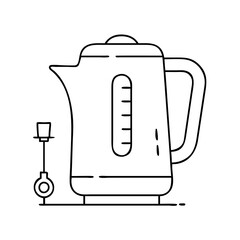 electric kettle icon, electric kettle vector illustration-simple illustration of electric kettle, perfect for electric kettle logos and icons