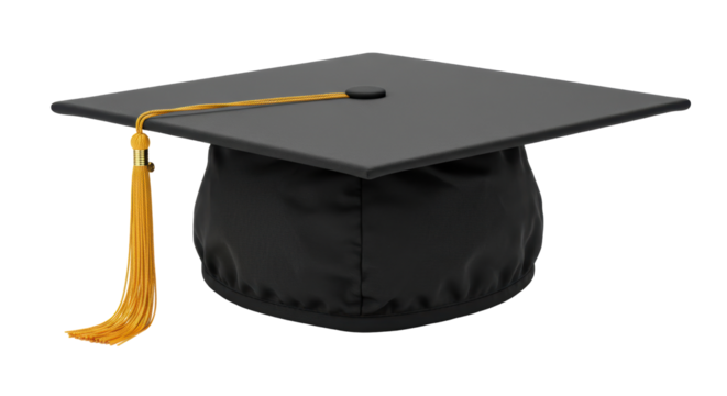 Isolated Graduation Cap