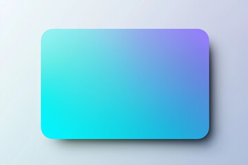 Fototapeta premium Large Rectangular Card with Rounded Corners – Blue and Purple Gradient Background, White Border, Blank Center for Text or Images, Smooth Color Transition, Vector Design for Social Media and UI