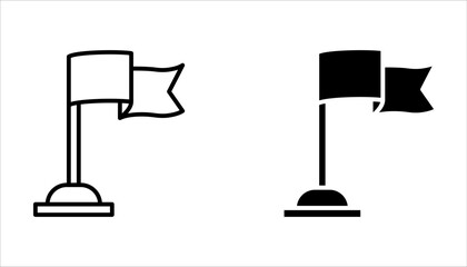 Simple Set of Flag Icon set. Contains such Icons as Achievement, Victory, vector illustration on white background.