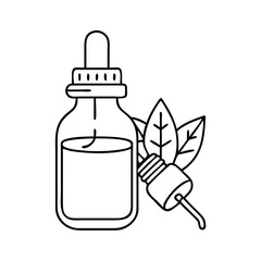 essential oil bottle icon, essential oil bottle vector illustration-simple illustration of essential oil bottle, perfect for essential oil bottle logos and icons