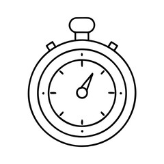 stopwatch icon, stopwatch line art - simple line art of stopwatch, perfect for stopwatch logos and icons