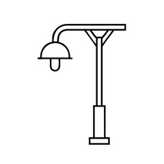 streetlamp icon, streetlamp line art - simple line art of streetlamp, perfect for streetlamp logos and icons