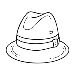 fedora icon, fedora vector illustration-simple illustration of fedora, perfect for fedora logos and icons