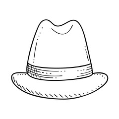 fedora icon, fedora vector illustration-simple illustration of fedora, perfect for fedora logos and icons