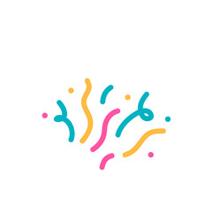 Hand drawn colorful confetti 