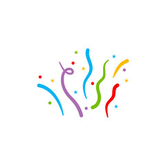 Hand drawn colorful confetti 