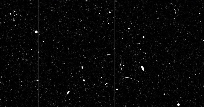 4K Cinematic old school 35mm film grain overlay asset with light effects. Old TV noise cinema noise grain overlay. Bad signal static moving noise. Vertical stripes film scratches flickering dots, dust
