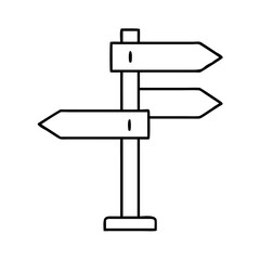 streetsign icon, streetsign line art - simple line art of streetsign, perfect for streetsign logos and icons