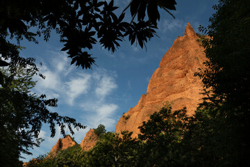Las Medulas, a natural monument in an ancient Roman mine in El Bierzo, Castile and Leon