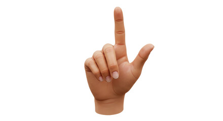 Isolated hand with pointing finger