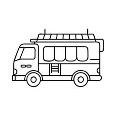 fire truck icon, fire truck vector illustration-simple illustration of fire truck, perfect for fire truck logos and icons
