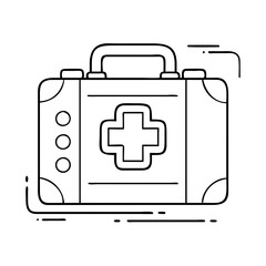 first aid kit icon, first aid kit vector illustration-simple illustration of first aid kit, perfect for first aid kit logos and icons