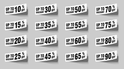 Ticket sticker special price discount for decoration