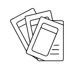 flashcards icon, flashcards vector illustration-simple illustration of flashcards, perfect for flashcards logos and icons