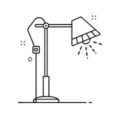 floor lamp icon, floor lamp vector illustration-simple illustration of floor lamp, perfect for floor lamp logos and icons