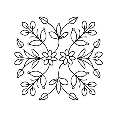 floral pattern icon, floral pattern vector illustration-simple illustration of floral pattern, perfect for floral pattern logos and icons