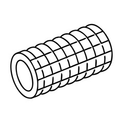 foam roller icon, foam roller vector illustration-simple illustration of foam roller, perfect for foam roller logos and icons