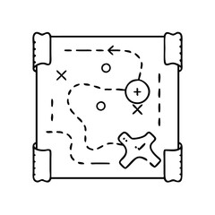 game map icon, game map vector illustration-simple illustration of game map, perfect for game map logos and icons