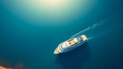 Luxury Cruise Ship, A luxury cruise ship sailing through calm blue waters, Cruise Ship Floating in the Sea, Generative Ai