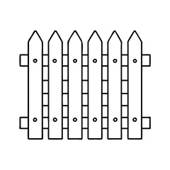 garden fence icon, garden fence vector illustration-simple illustration of garden fence, perfect for garden fence logos and icons